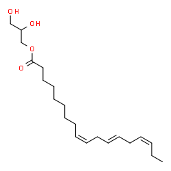 ChemSpider 2D Image | 2,3-Dihydroxypropyl (9Z,12E,15Z)-9,12,15-octadecatrienoate | C21H36O4