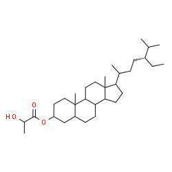 ChemSpider 2D Image | (8xi,9xi,10xi,13xi,14xi,17xi,20xi)-Stigmastan-3-yl 2-hydroxypropanoate | C32H56O3