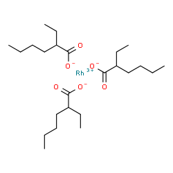 ChemSpider 2D Image | Rhodium(3+) tris(2-ethylhexanoate) | C24H45O6Rh