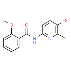 ChemSpider 2D Image | N-(5-Bromo-6-methyl-2-pyridinyl)-2-methoxybenzamide | C14H13BrN2O2