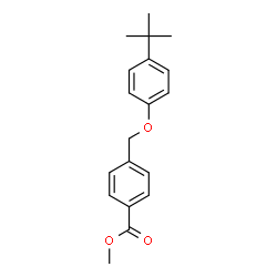 ChemSpider 2D Image | METHYL 4-(4-TERT-BUTYLPHENOXYMETHYL)BENZOATE | C19H22O3