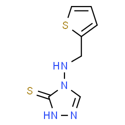 ChemSpider 2D Image | 4-[(2-Thienylmethyl)amino]-2,4-dihydro-3H-1,2,4-triazole-3-thione | C7H8N4S2