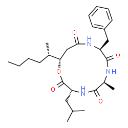 ChemSpider 2D Image | beauveriolide I | C27H41N3O5