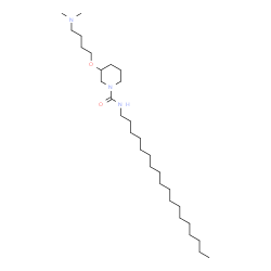 ChemSpider 2D Image | 3-[4-(Dimethylamino)butoxy]-N-octadecyl-1-piperidinecarboxamide | C30H61N3O2