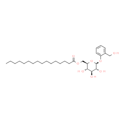 ChemSpider 2D Image | 2-(Hydroxymethyl)phenyl 6-O-palmitoyl-beta-D-glucopyranoside | C29H48O8