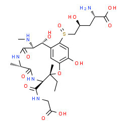 ChemSpider 2D Image | Ustiloxin B | C26H39N5O12S