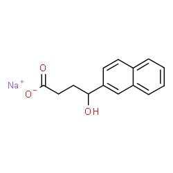 ChemSpider 2D Image | Sodium 4-hydroxy-4-(2-naphthyl)butanoate | C14H13NaO3