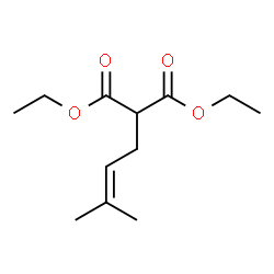ChemSpider 2D Image | diethyl (3-methylbut-2-enyl)malonate | C12H20O4