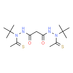 ChemSpider 2D Image | N'~1~,N'~3~-Diethanethioyl-N'~1~,N'~3~-bis(2-methyl-2-propanyl)malonohydrazide | C15H28N4O2S2
