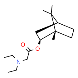 ChemSpider 2D Image | (1S,2S,4S)-1,7,7-Trimethylbicyclo[2.2.1]hept-2-yl N,N-diethylglycinate | C16H29NO2