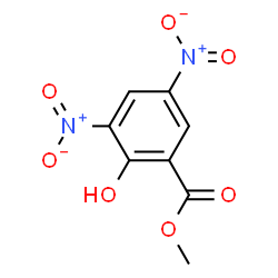 ChemSpider 2D Image | Methyl 3,5-dinitrosalicylate | C8H6N2O7