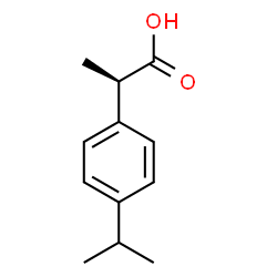 ChemSpider 2D Image | (2R)-2-(4-Isopropylphenyl)propanoic acid | C12H16O2