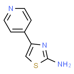 ChemSpider 2D Image | 2-amino-4-(4-pyridyl)-Thiazole | C8H7N3S