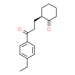 ChemSpider 2D Image | (2R)-2-[3-(4-Ethylphenyl)-3-oxopropyl]cyclohexanone | C17H22O2