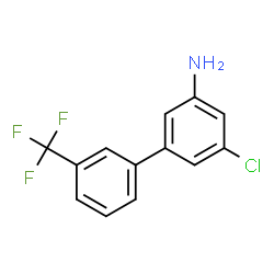 ChemSpider 2D Image | 5-Chloro-3'-(trifluoromethyl)-3-biphenylamine | C13H9ClF3N