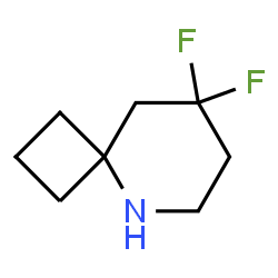 ChemSpider 2D Image | 8,8-Difluoro-5-azaspiro[3.5]nonane | C8H13F2N
