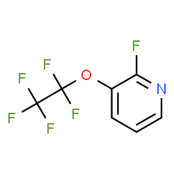 ChemSpider 2D Image | 2-Fluoro-3-(pentafluoroethoxy)pyridine | C7H3F6NO