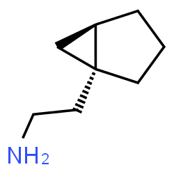 ChemSpider 2D Image | 2-[(1S,5R)-Bicyclo[3.1.0]hex-1-yl]ethanamine | C8H15N