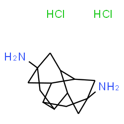 ChemSpider 2D Image | Pentacyclo[7.3.1.1~4,12~.0~2,7~.0~6,11~]tetradecane-4,9-diamine dihydrochloride | C14H24Cl2N2