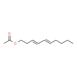 ChemSpider 2D Image | (3E,5E)-3,5-Decadien-1-yl acetate | C12H20O2