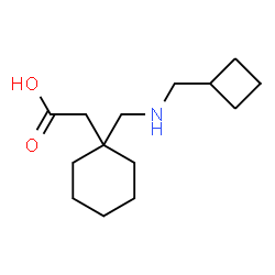 ChemSpider 2D Image | (1-{[(Cyclobutylmethyl)amino]methyl}cyclohexyl)acetic acid | C14H25NO2