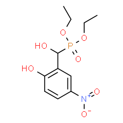 ChemSpider 2D Image | Diethyl [hydroxy(2-hydroxy-5-nitrophenyl)methyl]phosphonate | C11H16NO7P