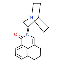 ChemSpider 2D Image | 2-(3R)-1-Azabicyclo[2.2.2]oct-3-yl-2,4,5,6-tetrahydro-1H-benz[de]isoquinolin-1-one | C19H22N2O