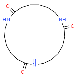 ChemSpider 2D Image | 1,8,15-Triazacyclohenicosane-2,9,16-trione | C18H33N3O3