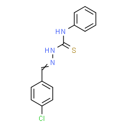 ChemSpider 2D Image | 2-(4-Chlorobenzylidene)-N-phenylhydrazinecarbothioamide | C14H12ClN3S
