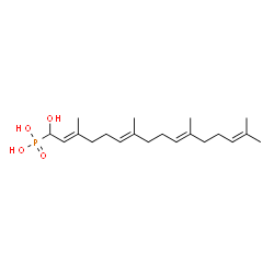 ChemSpider 2D Image | [(2E,6E,10E)-1-Hydroxy-3,7,11,15-tetramethyl-2,6,10,14-hexadecatetraen-1-yl]phosphonic acid | C20H35O4P