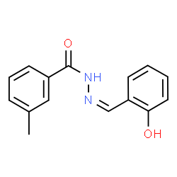 ChemSpider 2D Image | N'-[(Z)-(2-Hydroxyphenyl)methylene]-3-methylbenzohydrazide | C15H14N2O2