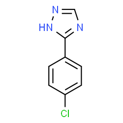 ChemSpider 2D Image | 3-(4-Chlorophenyl)-1H-1,2,4-triazole | C8H6ClN3