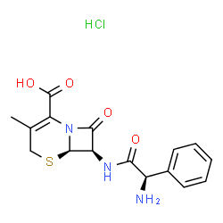 ChemSpider 2D Image | Cephalexin Hydrochloride | C16H18ClN3O4S