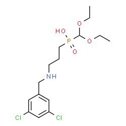 ChemSpider 2D Image | {3-[(3,5-Dichlorobenzyl)amino]propyl}(diethoxymethyl)phosphinic acid | C15H24Cl2NO4P
