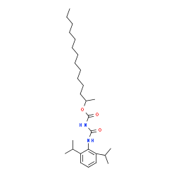 ChemSpider 2D Image | 2-Tetradecanyl [(2,6-diisopropylphenyl)carbamoyl]carbamate | C28H48N2O3