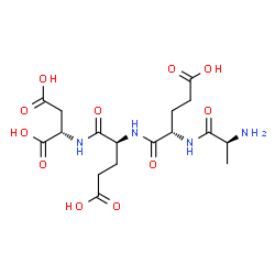 ChemSpider 2D Image | L-Alanyl-L-alpha-glutamyl-L-alpha-glutamyl-L-aspartic acid | C17H26N4O11