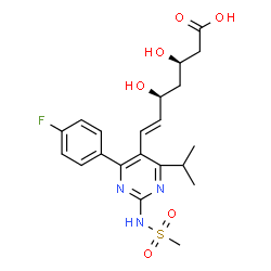 ChemSpider 2D Image | N-DESMETHYL ROSUVASTATIN | C21H26FN3O6S