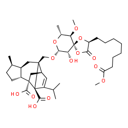 ChemSpider 2D Image | moriniafungin G | C38H56O13