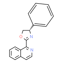 ChemSpider 2D Image | 1-[(4S)-4-Phenyl-4,5-dihydro-1,3-oxazol-2-yl]isoquinoline | C18H14N2O