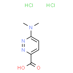 ChemSpider 2D Image | 6-(Dimethylamino)-3-pyridazinecarboxylic acid dihydrochloride | C7H11Cl2N3O2