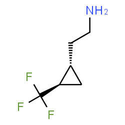 ChemSpider 2D Image | 2-[(1S,2R)-2-(Trifluoromethyl)cyclopropyl]ethanamine | C6H10F3N