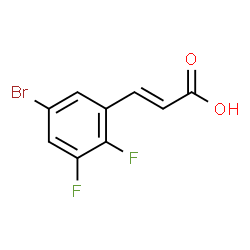 ChemSpider 2D Image | 5-Bromo-2,3-difluorocinnamic acid | C9H5BrF2O2