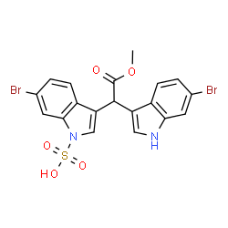 ChemSpider 2D Image | echinosulfonic acid D | C19H14Br2N2O5S