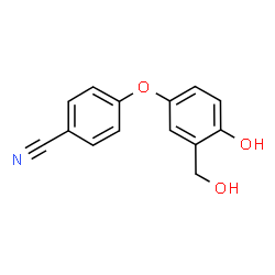 ChemSpider 2D Image | 4-[4-Hydroxy-3-(hydroxymethyl)phenoxy]benzonitrile | C14H11NO3