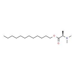 ChemSpider 2D Image | Dodecyl N,N-dimethyl-D-alaninate | C17H35NO2