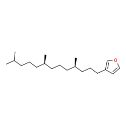 ChemSpider 2D Image | 3-[(4R,8R)-4,8,12-Trimethyltridecyl]furan | C20H36O