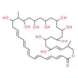 ChemSpider 2D Image | (3E,5E,7E,9E,11E,13E,33E)-16,18,20,22,24,26,28,30,32-Nonahydroxy-17,35-dimethyloxacyclohexatriaconta-3,5,7,9,11,13,33-heptaen-2-one | C37H58O11