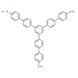ChemSpider 2D Image | 4-[4-[3,5-bis[4-(4-aminophenyl)phenyl]phenyl]phenyl]aniline | C42H33N3