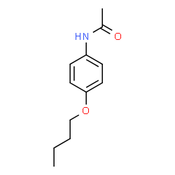 ChemSpider 2D Image | 4-BUTOXYACETANILIDE | C12H17NO2