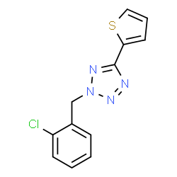 ChemSpider 2D Image | 2-(2-Chlorobenzyl)-5-(2-thienyl)-2H-tetrazole | C12H9ClN4S